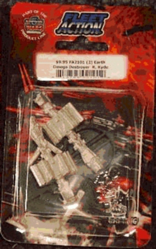 Jpeg picture of Fleet Action Omega miniature by Agents of Gaming in blister package.