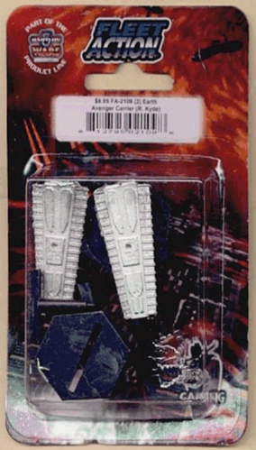 Jpeg picture of Fleet Action Avenger miniature by Agents of Gaming in blister package.