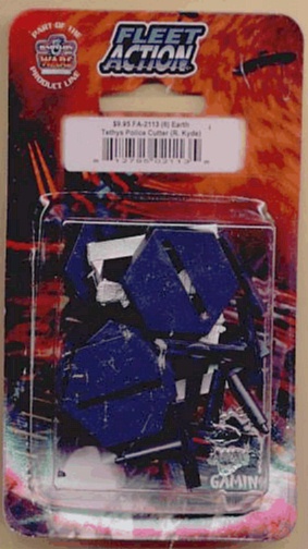 Jpeg picture of Fleet Action Tethys miniature by Agents of Gaming in blister package.