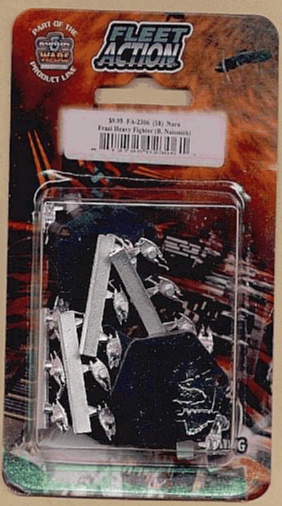 Jpeg picture of Narn Frazi Fighter in blister package.