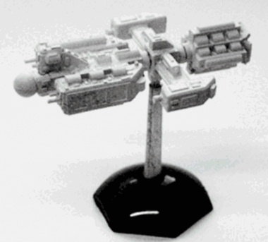 Another jpeg picture of Ground Zero Games' UNSC Escort Carrier miniatures.