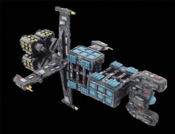 Another jpeg picture of Ground Zero Games' UNSC Heavy Carrier miniatures.