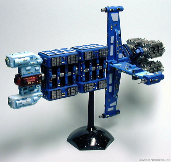 Jpeg picture of Ground Zero Games' UNSC Heavy Carrier miniatures.