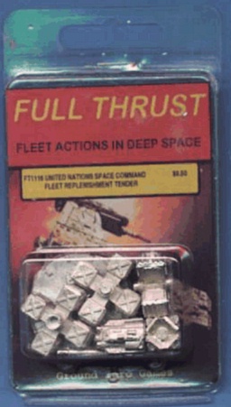 Jpeg picture of GZG's UNSC Replishment Tender miniature in blister package.