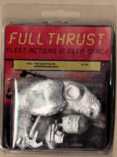 Jpeg picture of Ground Zero Games' Phalon Superdreadnought miniatures in blister package.