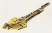 Jpeg picture of Galoob's Cardassian Galor Micromachine.
