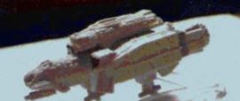 Jpeg picture of Galoob's Nostromo spaceship micromachine.