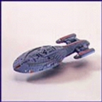 Jpeg picture of Galoob's U.S.S. Voyager Micromachine.