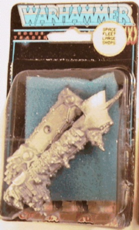 Another peg picture of Games Workshop's Space Fleet Emperor miniature in blister package.