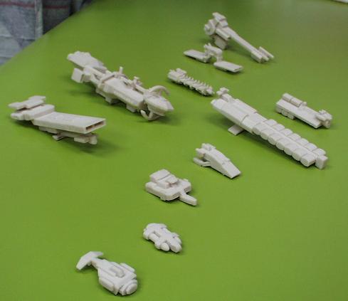 Jpeg picture of Starlancer miniatures.