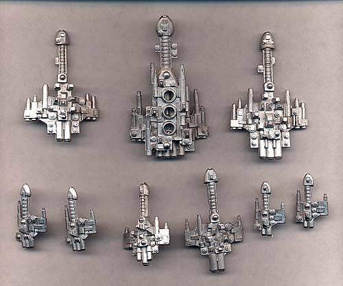 Jpeg picture of Pendraken's New Telliscian Fleet miniatures.