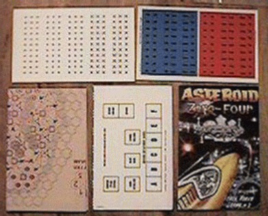 Jpeg picture of Task Force Games' Asteriod Zero-Four game parts.