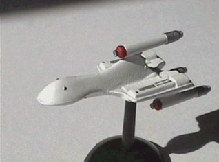 Jpeg picture of Task Force Games' 2200 Romulan Sparrowhawk miniature.