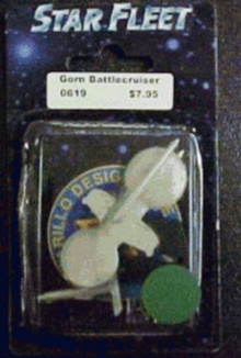 Jpeg picture of Battlecruiser miniature in blister package.