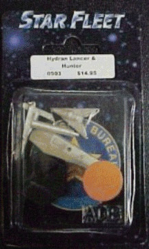 Jpeg picture of Lancer and Hunter miniatures in blister package.