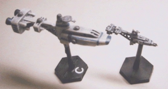Another jpeg picture of Comparision of large and Fleet Action miniatures.