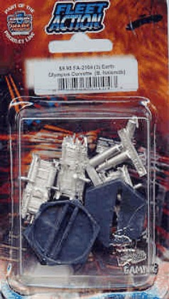 Jpeg picture of Fleet Action Olympus miniature by Agents of Gaming in blister package.