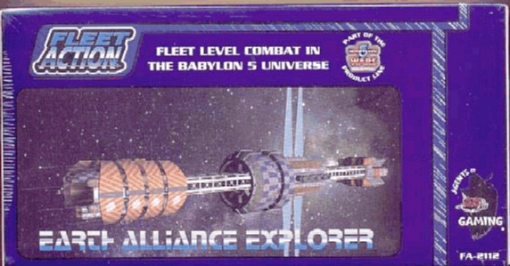 Jpeg picture of Fleet Action Explorer miniature by Agents of Gaming in box.