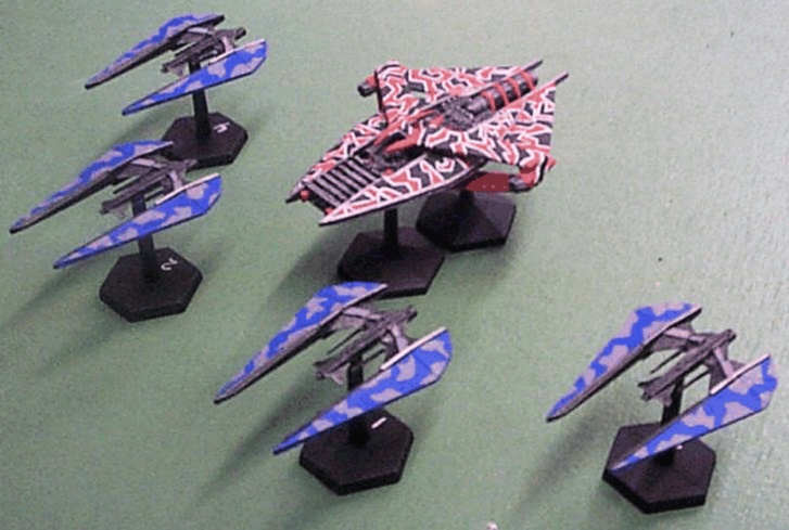 Another jpeg picture of Agents of Gaming Narn fleet miniature.