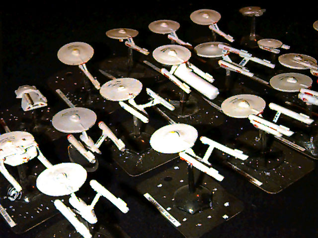 Another jpeg picture of Alan Brain's Star Trek Federation Fleet