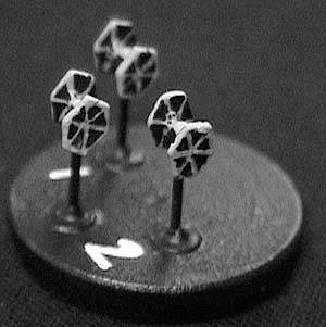 Jpeg picture of Brigade Models Fighter with hex. solar panels.