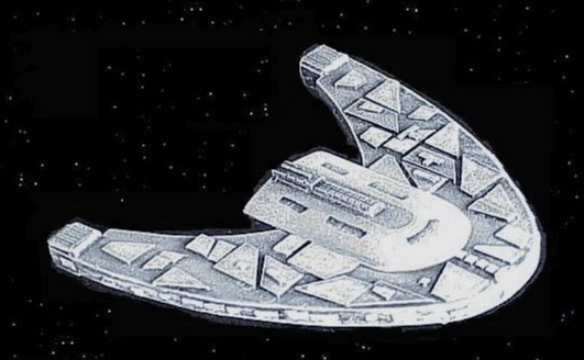 Jpeg picture of DLD's Vin'grun Battleship miniature.