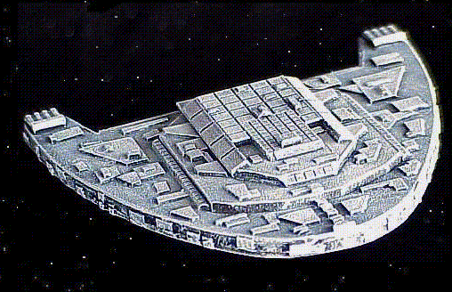 Jpeg picture of DLD's Vin'grun Superdreadnought miniature.