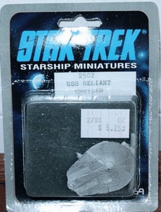 Jpeg picture of FASA's Reliant miniature in blister packabe.