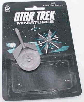 Jpeg picture of FASA's USS Larson miniature in blister package.