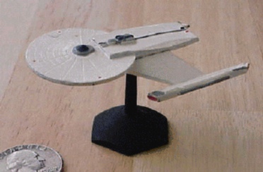 Jpeg picture of FASA's Enterprise miniature.