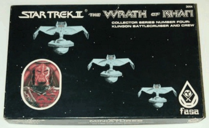 Jpeg picture of FASA's Wrath of Khan Klingon Box Set miniature in box.