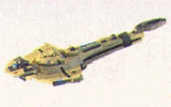 Jpeg picture of Galoob's Cardassian Galor Warship Micromachine.