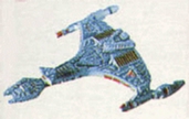 Jpeg picture of Galoob's Klingon Vor'Cha Attack  Cruiser Micromachine.