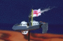 Jpeg picture of Game Tech's British Steam Launch miniature.