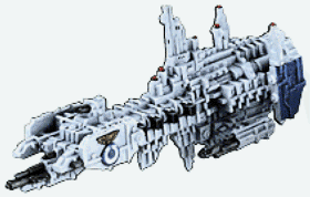 Jpeg picture of Space Marine Strike Cruiser by GW.