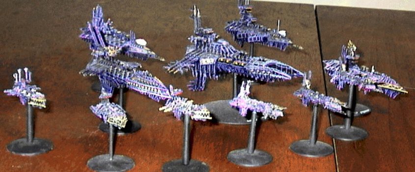 Another jpeg picture of Games Workshop's Battlefleet Gothic miniatures.