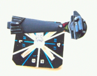 Jpeg picture of Gamescience's Klingon C-8 boom miniature.