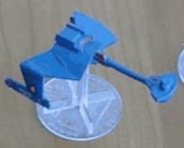 Jpeg picture of Gamescience's Klingon F-5 miniature.