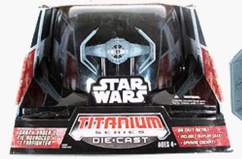 jpeg picture of Ultra Darth Vader's TIE Advanced x1 Starfighter in package.