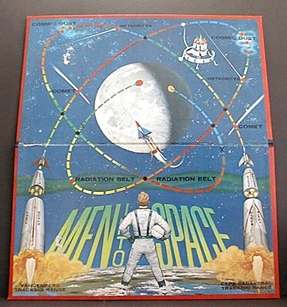 Jpeg picture of Men Into Space board by Milton Bradley.