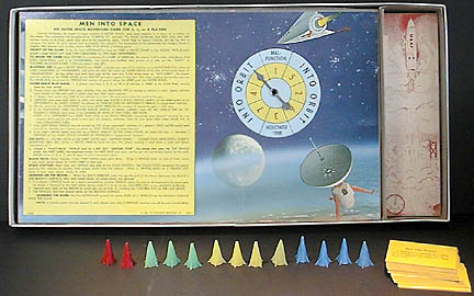 Jpeg picture of Men Into Space components by Milton Bradley.