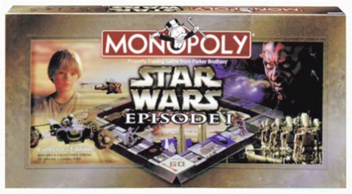 Another jpeg picture of Star Wars: Episode I Monopoly Limited Edition by Parker Brothers game.