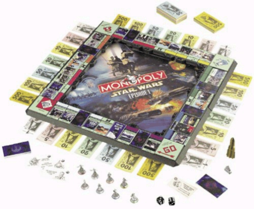 Jpeg picture of Star Wars: Episode I Monopoly Limited Edition by Parker Brothers game board.