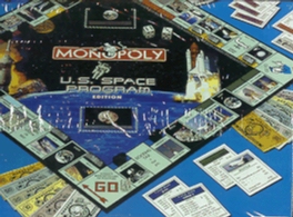 Jpeg picture of Monopoly: U.S. Space Program Edition components by Milton Bradley.