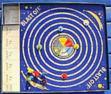 Jpeg picture of Blast Off: The Moving Planet Game game board.