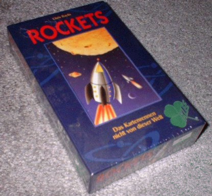 Jpeg image of the German game Rockets front cover.
