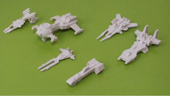 Jpeg picture of Wing Commander miniatures.