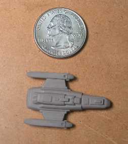 Jpeg picture of the Federation Raven Class miniature.