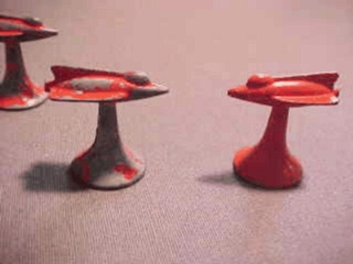 Jpeg picture of Space Game pieces by Parker Brothers.