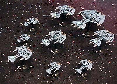 Another jpeg picture of Pendraken's Quellaris Fleet miniatures.